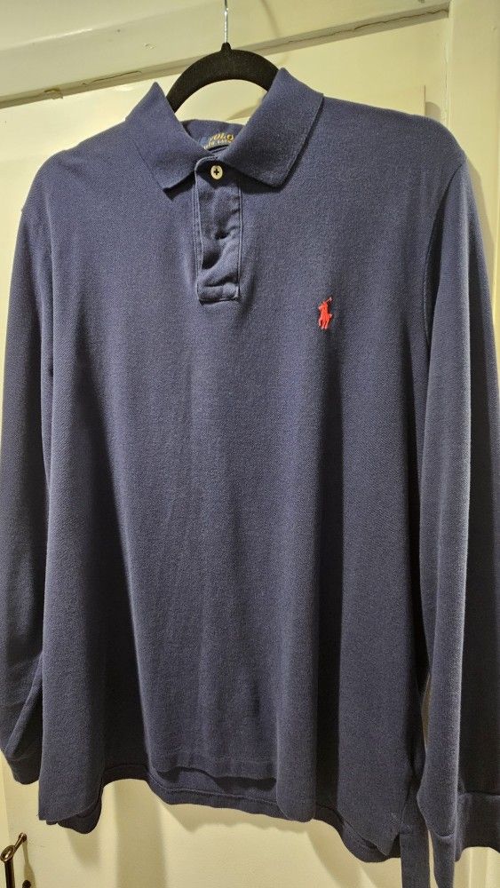 Polo, Long Sleeve, Ralph Lauren, Large