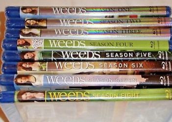 Weeds Complete Series, Seasons 1-8, Blu-ray, New, Disney Marvel DC Harry Potter The Star Wars movies Bluray 3D and dvd collectibles New collectors