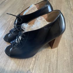 Kate Spade ♠️ Inella Black Open Toe Booties 