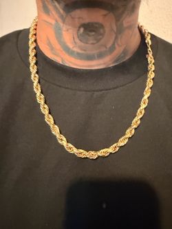 10K Gold Rope Chain necklaces