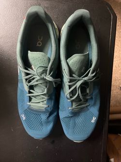 ON Cloud Running Sneakers Blue Green Lace-Up