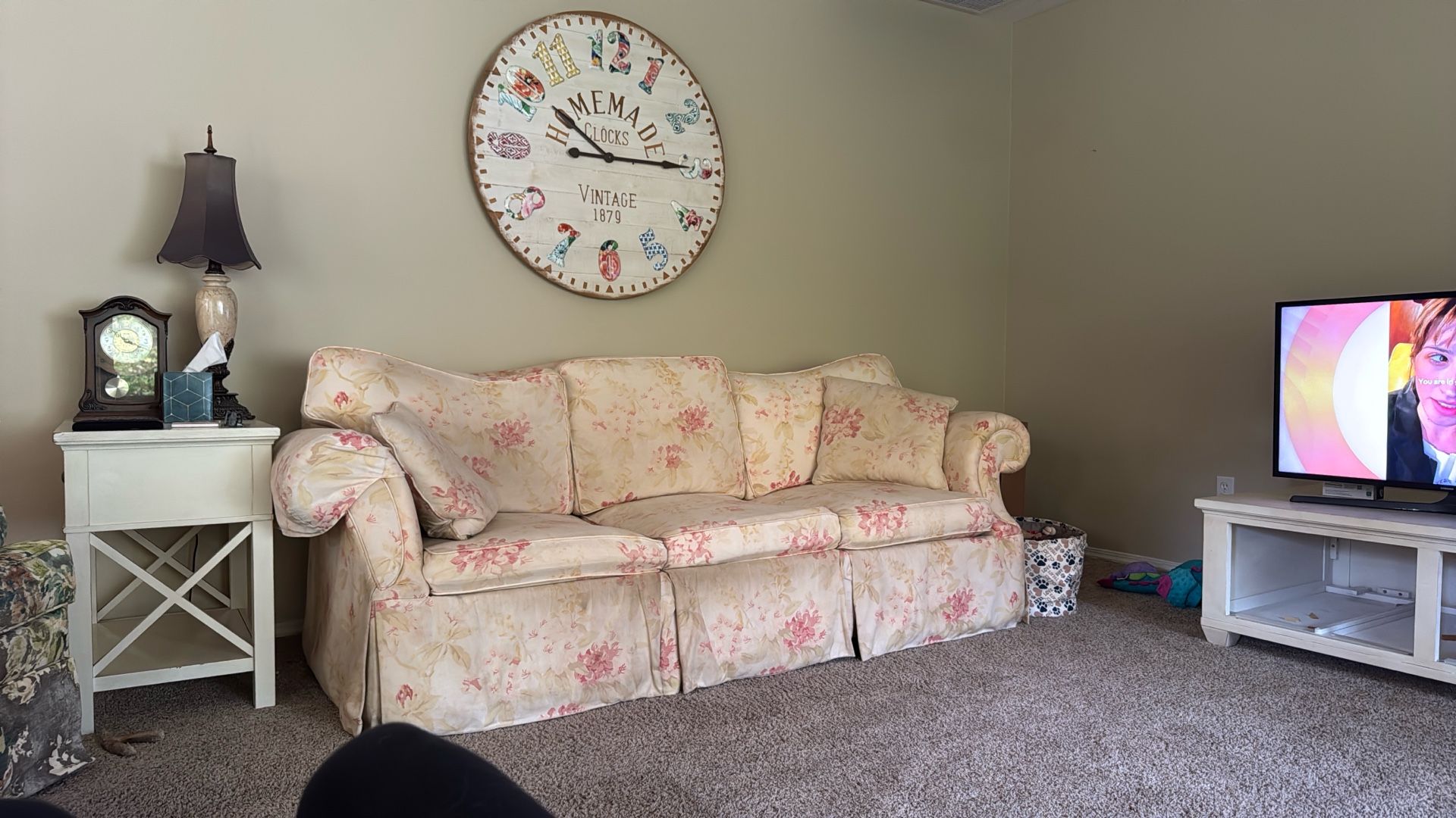 Ethan Allen Floral Sofa Sleeper