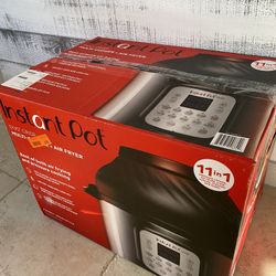 Open Box New Instant Pot Duo Crisp 11-in-1 Air Fryer and Electric Pressure Cooker Combo with Multicooker Lids that Fries, Steams, Slow Cooks, Dehydrat