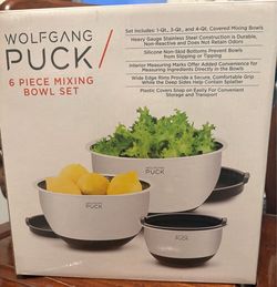 6-Piece Stainless Steel Mixing Bowl Set