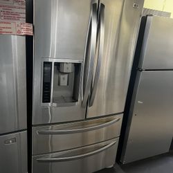 Lg Stainless Steel Four Door Refrigerator Stainless Steel