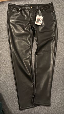Asaali Leather Jeans