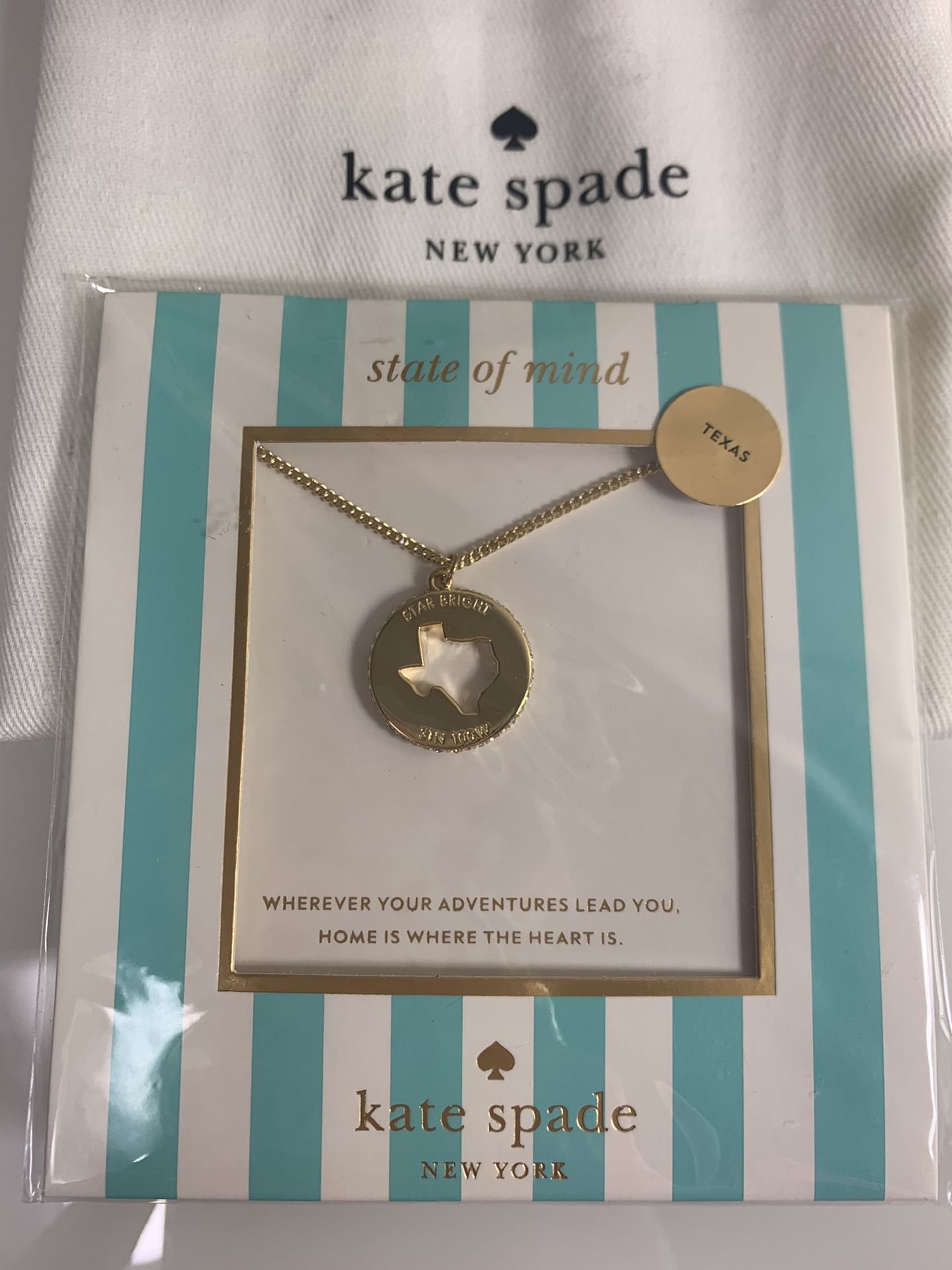 Kate spade state sale of mind necklace
