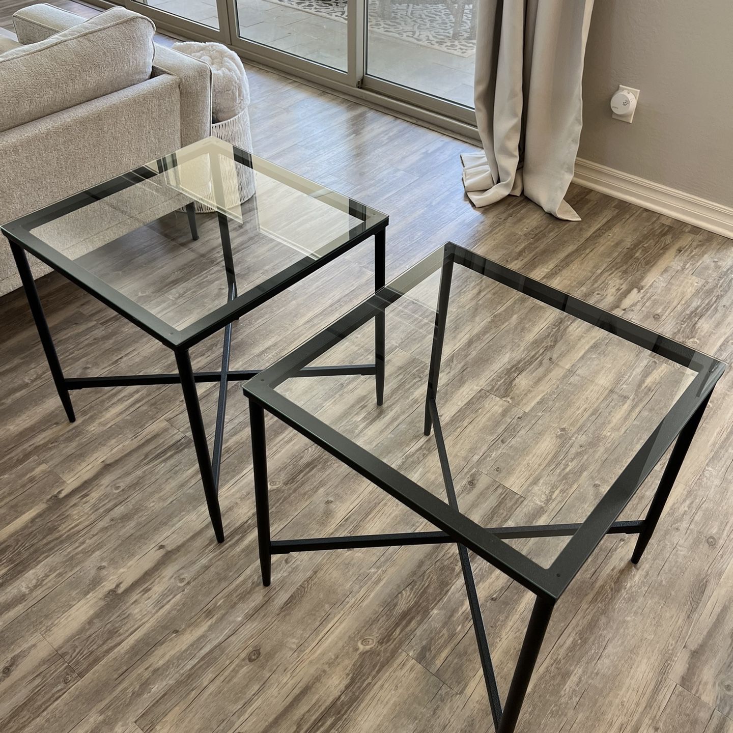 Modern Glass Top Tables (Set) 