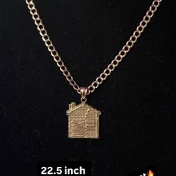 10K Chain and Pendant Set