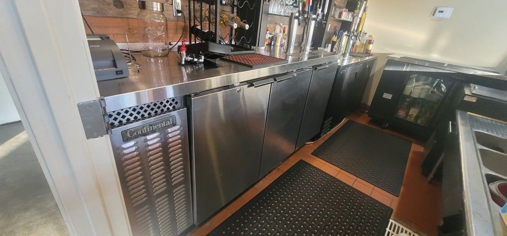 Continental Kegerator 4 Tap stainless Steel