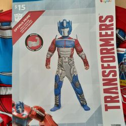 BRAND NEW!!! Childs Large 10-12 Transformers Costume With Headpiece