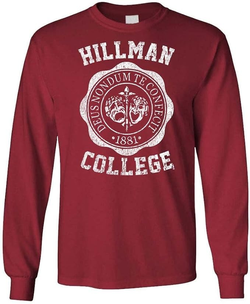 A Different World 80's Sitcom Hillman College Fictitious HBCU Long Sleeve T-Shirt, S-3X