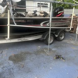 Boat Motor And Trailer
