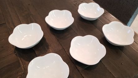 Mini flower ceramic bowls set of 6