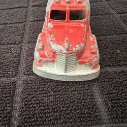 Tootsie Toy Red Semi Vintage Truck Original Paint From The 60’s