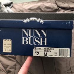 Nunn Bush Brown Leather Men’s Dress Shoes Size 12