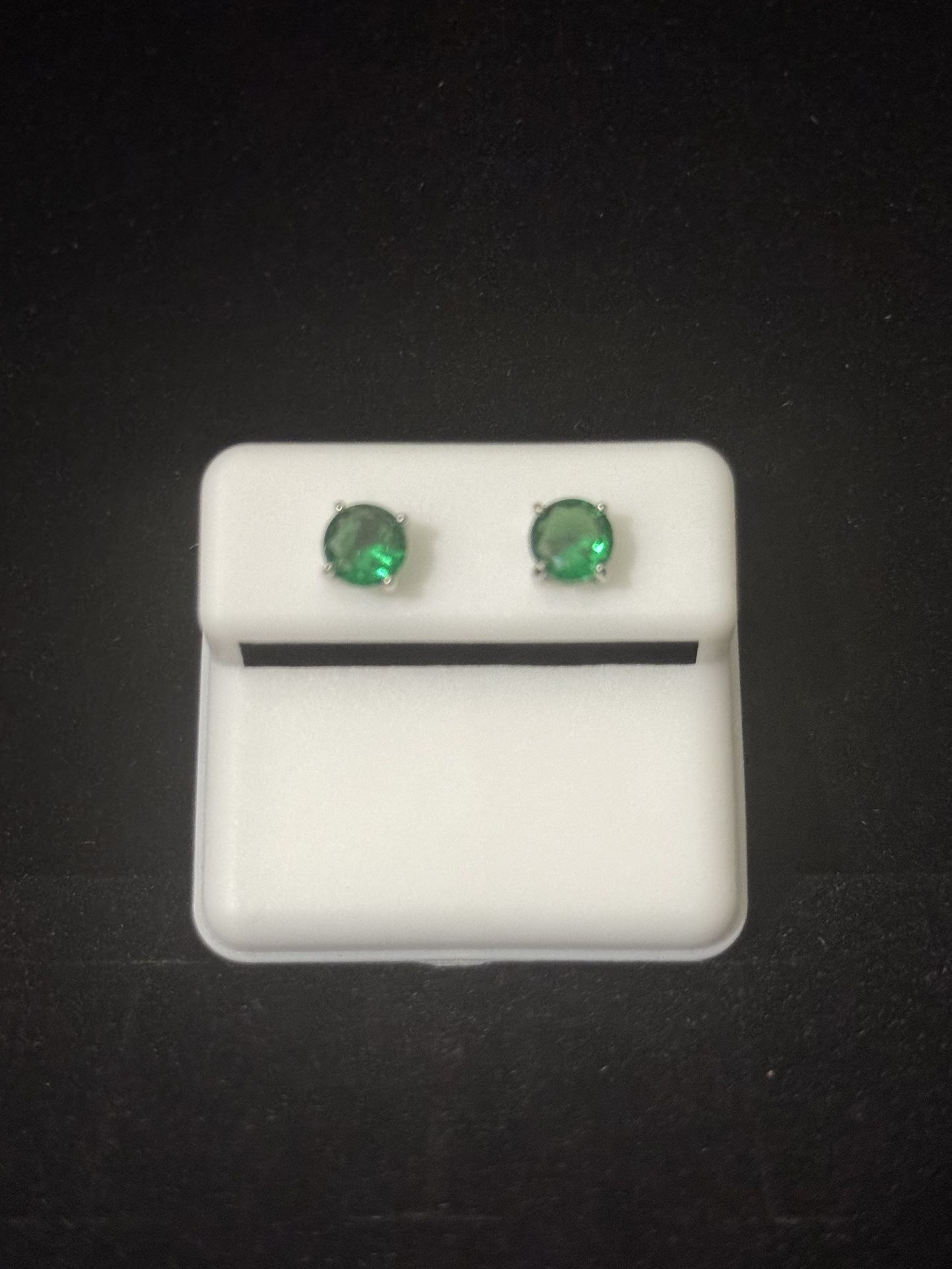 Green Emerald Earrings