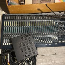 MIXING BOARD WITH SNAKE CABLES - BEHRINGER & Live Wire 