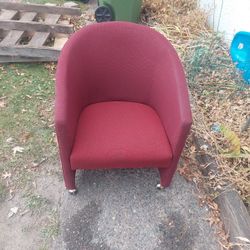 Red Fabric Chair 