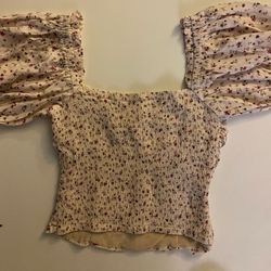 ASTR FLOWER CROP TOP SIZE SMALL