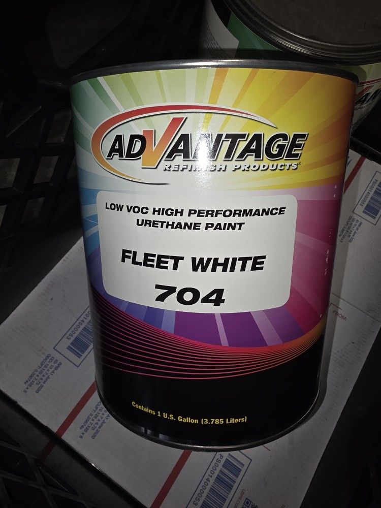 Urethane Automotive Paint. Color Fleet White