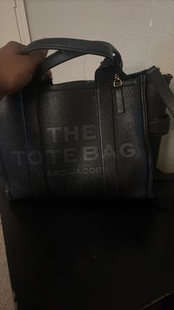 Leather black Tote Bag slight were MARC JACOBS