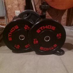 Ethos 45lb Olympic Weights 