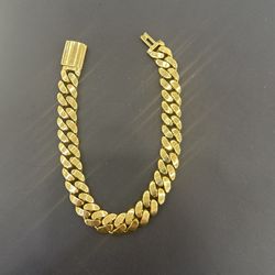 10k Gold Cuban Bracelet 