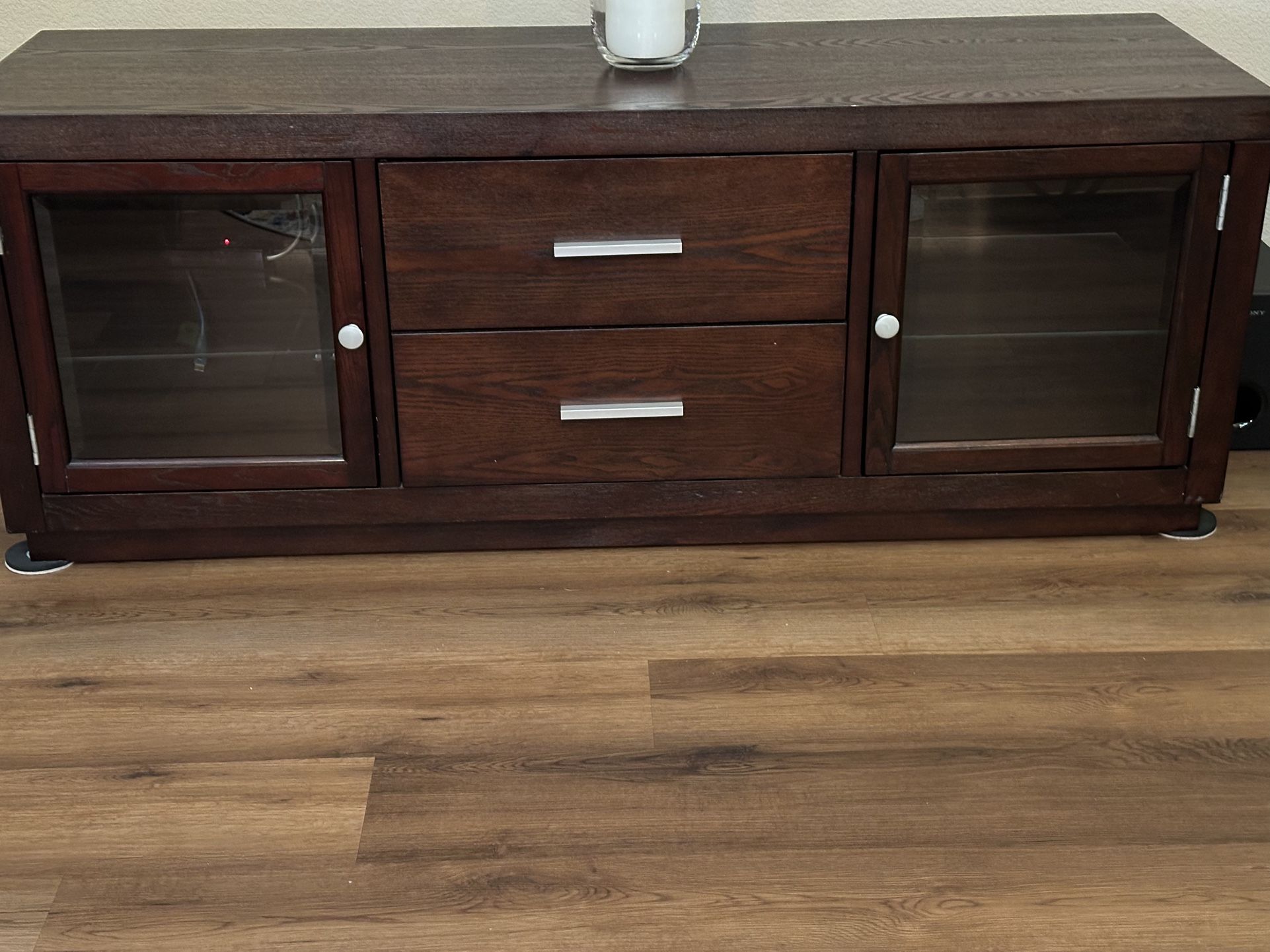 Modern Espresso TV Stand / Media Console – Excellent Condition!