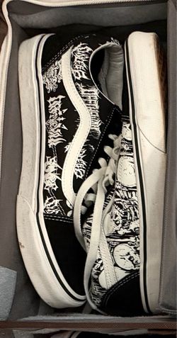 Vans Old Skool Black White Graphic Sneakers