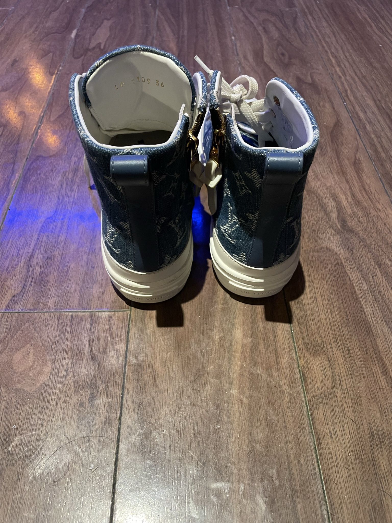 Louis Vuitton Denim Chucks 100% AUTHENTIC W/ BOX AND RECEIPT! for Sale in  Los Angeles, CA - OfferUp