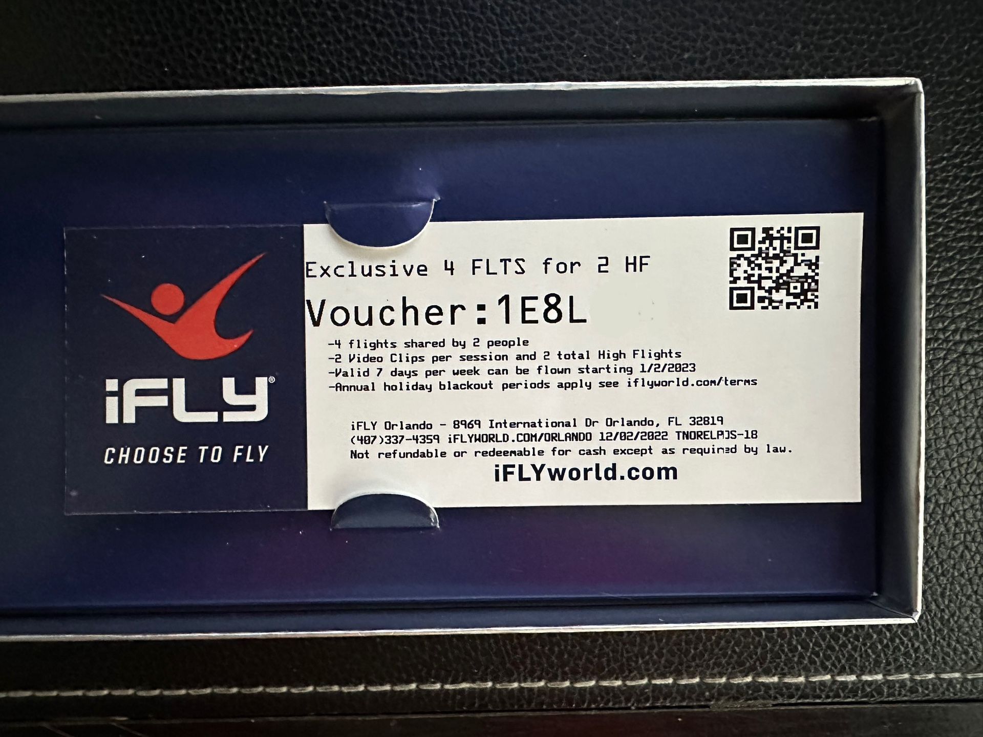 iFly Orlando 4 Flight Voucher
