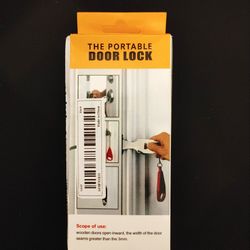 HASTHIP® Portable Travel Door Lock Pocket Lock is Compatible for School Lockdown Lock, Offer Extra Safety & Security for Travel Hotel Motel Apartment 