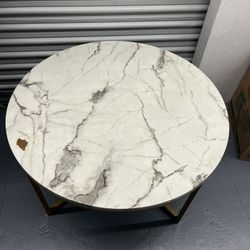 Faux Marble Coffee Table