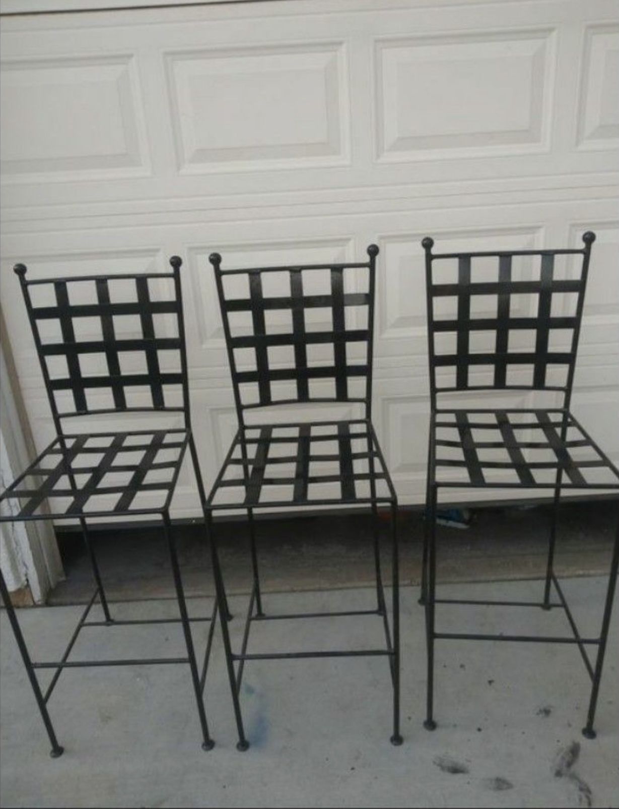 3 metal Barstools