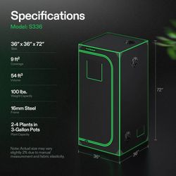 Standard Grow Tent S336