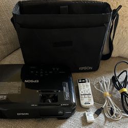 Epson EX5220 H551A 3LCD Projector Bundle w Remote, WiFi Plug, Software, Tested