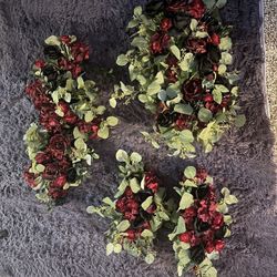 Black And Burgundy Flowers For Quince Or Wedding