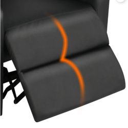 Yaheetech Adjustable PU Leather Recliner Chair with Pocket Spring, Black