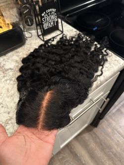 Raw Curly Wig Closure Unit