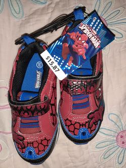 New spider man toddler shoes.