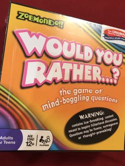 Zobmondo!! Would you Rather? Game of Wacky and Mind Boggling Questions