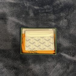 White Goyard Card Wallet