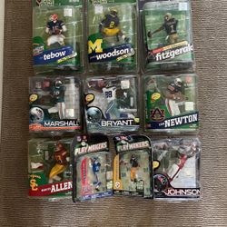NFL/NCAA Legend Action Figures McFarlane New In Box