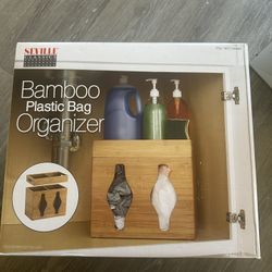 Bamboo Plastic Bag Organizer 