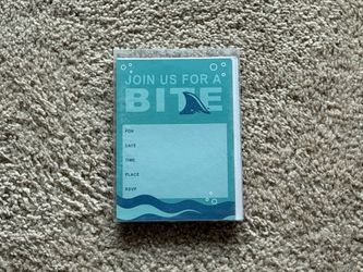 Shark-Themed Invitation Cards