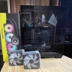 Corsair Nautilus 360 Argb AIO, Corsair 3500 Case, (6) Corsair RS120 Argb Fans, Each or package deal
