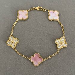 VCA Pink Mother Of Pearl With ZC Stone 