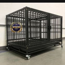 Dog Pet Cage Kenenl Size 43 Thick Bar With Divider And Trays New In Box 📦 