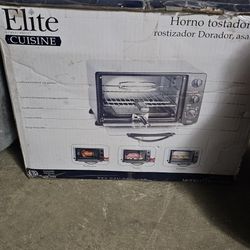 Elite Cuisine Countertop Oven Rotisserie Plus Broiler 